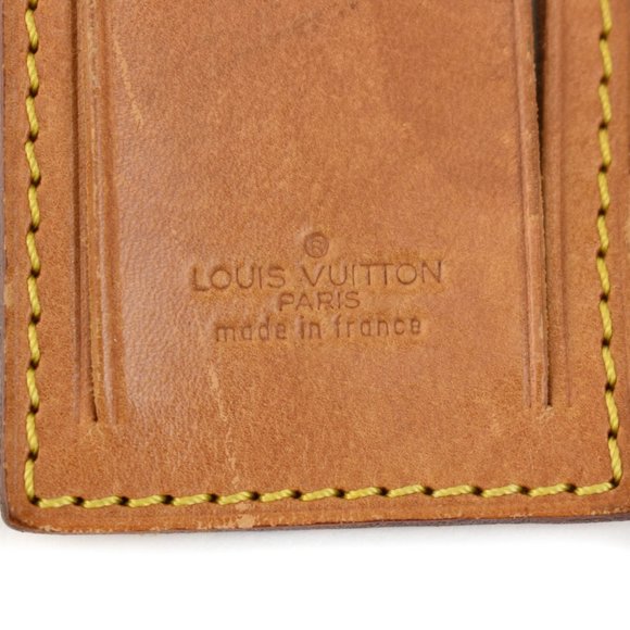 LOUIS VUITTON: Tan, Vachetta Leather & Logo, Luggage Tag & Keepall Set (sb) - Picture 2 of 5